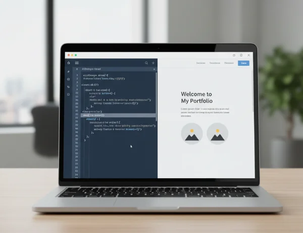 Online HTML editor interface for streamlined coding