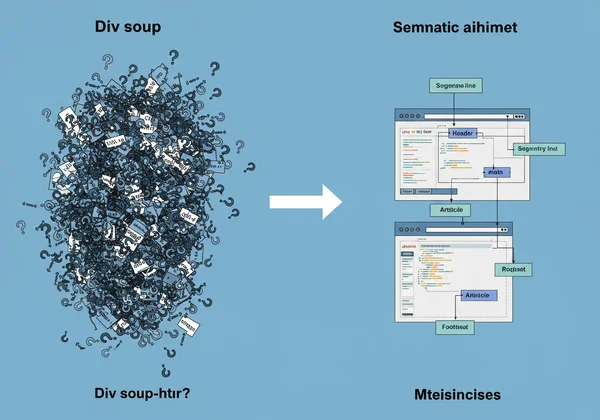 Résumé : structure de document HTML simple vs sémantique
