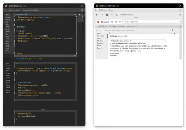 在线 HTML 编辑器带有代码编辑器和实时预览