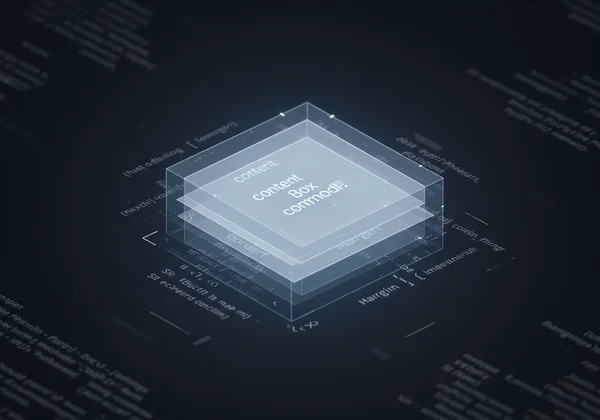 Visual representation of the core CSS Box Model concept